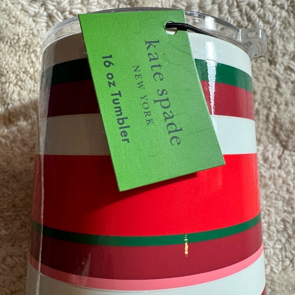 Kate Spade Stainless Steel Striped Tumbler NWT - Picture 2 of 5